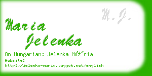 maria jelenka business card